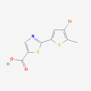 2-(4-Bromo-5-methylthiophen-2-yl)-1,3-thiazole-5-carboxylic acid