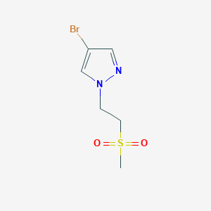 molecular formula C6H9BrN2O2S B1525458 4-溴-1-(2-甲磺酰基乙基)-1H-吡唑 CAS No. 1183252-85-8