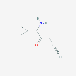 1-Amino-1-cyclopropylpent-4-yn-2-one