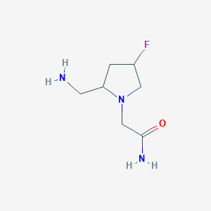 2-[2-(Aminomethyl)-4-fluoropyrrolidin-1-yl]acetamide