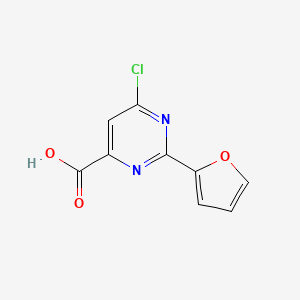 6-Chloro-2-(furan-2-YL)pyrimidine-4-carboxylic acid