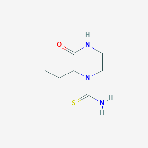 molecular formula C7H13N3OS B1525466 2-乙基-3-氧代哌嗪-1-硫代氨基甲酰胺 CAS No. 1334146-05-2