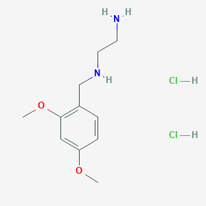 molecular formula C11H20Cl2N2O2 B1525469 盐酸 [（2,4-二甲氧基苯基）甲基] [（2-氨基乙基）] 胺 CAS No. 1311318-39-4