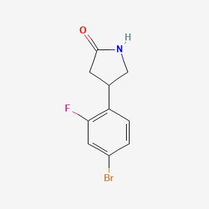 4-(4-Bromo-2-fluorophenyl)pyrrolidin-2-one