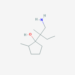 1-(1-Amino-2-methylbutan-2-YL)-2-methylcyclopentan-1-OL