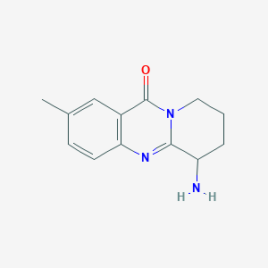 6-amino-2-methyl-6H,7H,8H,9H,11H-pyrido[2,1-b]quinazolin-11-one