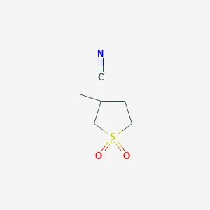 3-Methyl-1,1-dioxo-1lambda6-thiolane-3-carbonitrile