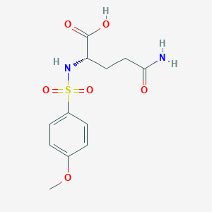 (2S)-4-Carbamoyl-2-(4-methoxybenzenesulfonamido)butanoic acid