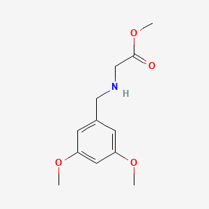 Methyl 2-{[(3,5-dimethoxyphenyl)methyl]amino}acetate