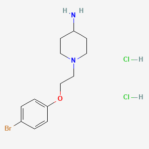 molecular formula C13H21BrCl2N2O B1525481 1-[2-(4-溴苯氧基)乙基]哌啶-4-胺二盐酸盐 CAS No. 1334149-15-3