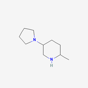 2-Methyl-5-(pyrrolidin-1-yl)piperidine