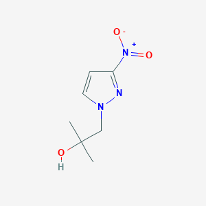 molecular formula C7H11N3O3 B1525482 2-methyl-1-(3-nitro-1H-pyrazol-1-yl)propan-2-ol CAS No. 1003013-26-0