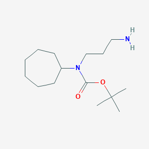 tert-butyl N-(3-aminopropyl)-N-cycloheptylcarbamate