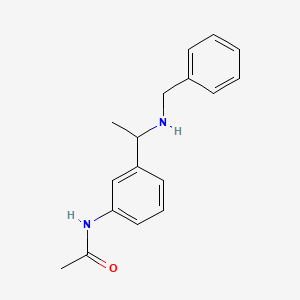 N-{3-[1-(benzylamino)ethyl]phenyl}acetamide