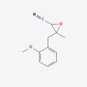 3-[(2-Methoxyphenyl)methyl]-3-methyloxirane-2-carbonitrile