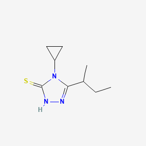 5-(butan-2-yl)-4-cyclopropyl-4H-1,2,4-triazole-3-thiol