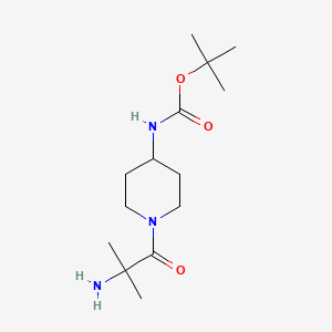 tert-butyl N-[1-(2-amino-2-methylpropanoyl)piperidin-4-yl]carbamate