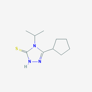 5-cyclopentyl-4-(propan-2-yl)-4H-1,2,4-triazole-3-thiol