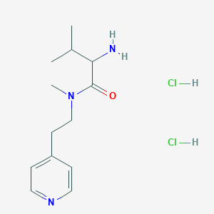 2-amino-N,3-dimethyl-N-[2-(pyridin-4-yl)ethyl]butanamide dihydrochloride