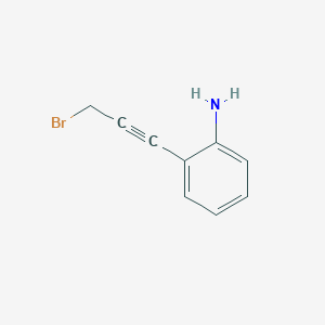 2-(3-Bromoprop-1-ynyl)benzenamine