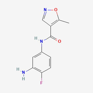 N-(3-amino-4-fluorophenyl)-5-methyl-1,2-oxazole-4-carboxamide