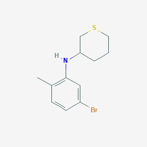 N-(5-bromo-2-methylphenyl)thian-3-amine