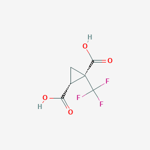 (1R,2R)-1-(trifluoromethyl)cyclopropane-1,2-dicarboxylic acid