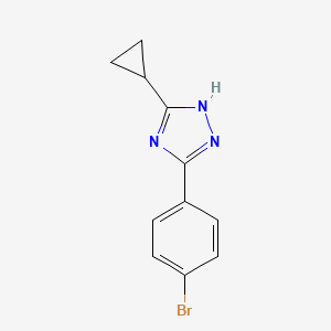 5-(4-bromophenyl)-3-cyclopropyl-1H-1,2,4-triazole