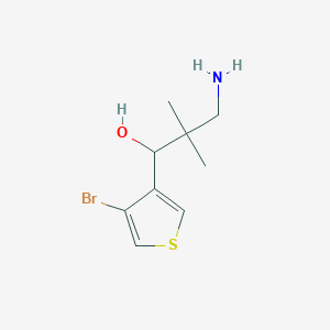 3-Amino-1-(4-bromothiophen-3-yl)-2,2-dimethylpropan-1-ol