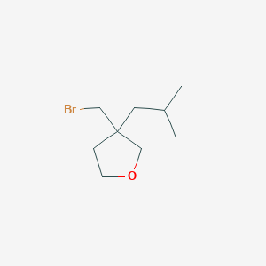 3-(Bromomethyl)-3-(2-methylpropyl)oxolane