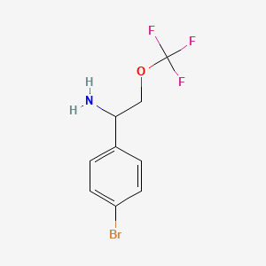 1-(4-Bromophenyl)-2-(trifluoromethoxy)ethan-1-amine