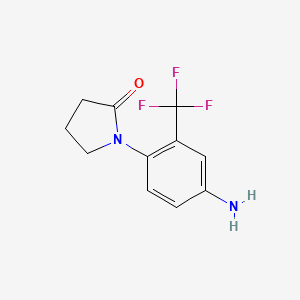 2-Pyrrolidinone, 1-[4-amino-2-(trifluoromethyl)phenyl]-