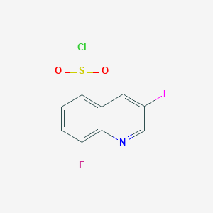 molecular formula C9H4ClFINO2S B1525506 8-氟-3-碘喹啉-5-磺酰氯 CAS No. 1334147-83-9