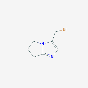 3-(Bromomethyl)-5H,6H,7H-pyrrolo[1,2-a]imidazole