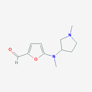 5-[Methyl(1-methylpyrrolidin-3-yl)amino]furan-2-carbaldehyde