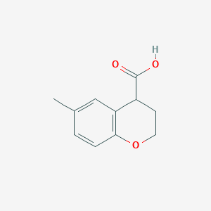 6-Methyl-3,4-dihydro-2H-1-benzopyran-4-carboxylic acid