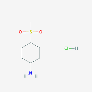 molecular formula C7H16ClNO2S B1525511 4-Methanesulfonylcyclohexan-1-amine hydrochloride CAS No. 1354951-89-5