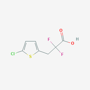 3-(5-Chlorothiophen-2-yl)-2,2-difluoropropanoic acid