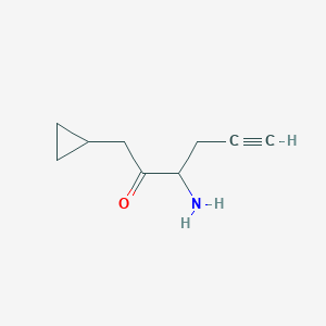 3-Amino-1-cyclopropylhex-5-yn-2-one