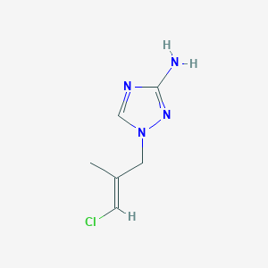 1-(3-Chloro-2-methylprop-2-en-1-yl)-1H-1,2,4-triazol-3-amine