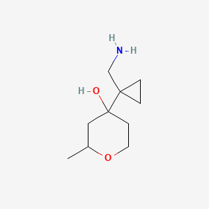 4-[1-(Aminomethyl)cyclopropyl]-2-methyloxan-4-ol