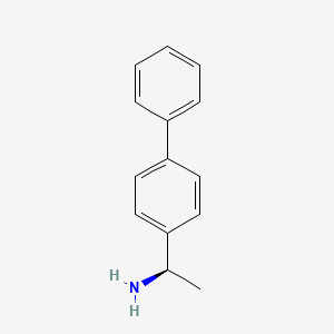 (1R)-1-(4-Phenylphenyl)ethan-1-amine