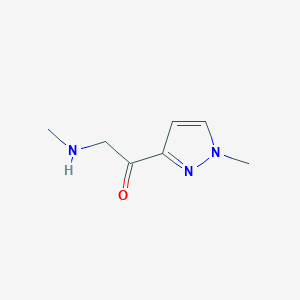 1-(1-Methyl-1H-pyrazol-3-yl)-2-(methylamino)ethan-1-one