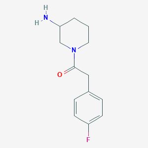 B1525528 1-(3-Aminopiperidin-1-yl)-2-(4-fluorophenyl)ethan-1-one CAS No. 1274461-96-9