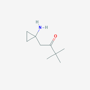 1-(1-Aminocyclopropyl)-3,3-dimethylbutan-2-one