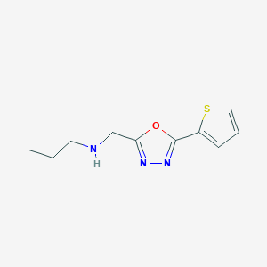 Propyl({[5-(thiophen-2-yl)-1,3,4-oxadiazol-2-yl]methyl})amine