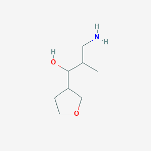 3-Amino-2-methyl-1-(oxolan-3-yl)propan-1-ol