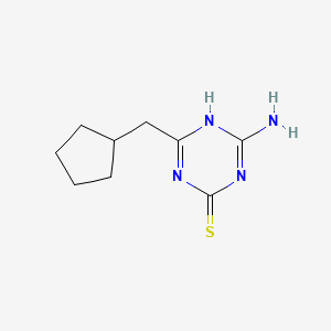 4-Amino-6-(cyclopentylmethyl)-1,3,5-triazine-2-thiol