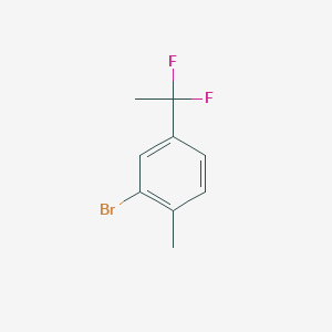 molecular formula C9H9BrF2 B1525533 2-溴-4-(1,1-二氟乙基)甲苯 CAS No. 1204295-61-3