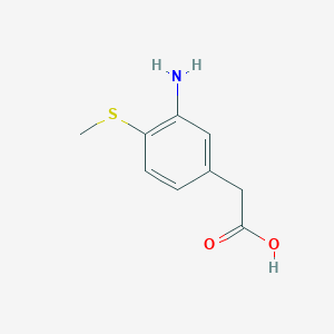 2-(3-Amino-4-(methylthio)phenyl)acetic acid